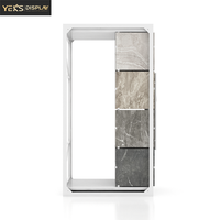 Support d'affichage pour carreaux YEK moderne, écologique, robuste, anti-rouille, résistant à l'eau, avec étagères coulissantes personnalisables en métal