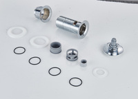 Vanne Click Clack en laiton chromé pour lavabo de salle de bain, siphon de vidange avec installation et nettoyage faciles pour hôtels