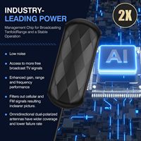 Antenne TV numérique portable intelligente en plastique pour intérieur Antuko 4K 1080P pour longue portée