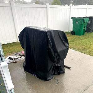 เครื่องบาร์บีคิวที่คลุมเตาย่างบาร์บีคิวกลางแจ้งกันน้ำได้ตาข่ายคลุมกลมสำหรับงานหนักกันฝนที่บังแดดกลางแจ้ง - Product Image 5