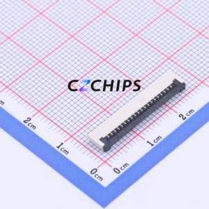 FC10-S20FCT-00 FFC/FPC Connector SMD,P=1mm,Horizontal Mount Connector Flip Cover Type Bottom Contact 20P 1mm - Product Image 1
