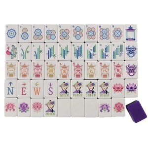 Faible MOQ, Personnalisé, Écologique, Impression Orientale Fine Dessinée à la Main, Cadeau pour Fête de Famille, Poker, Résistant aux Rayures, Brillant Soyeux - Product Image 3