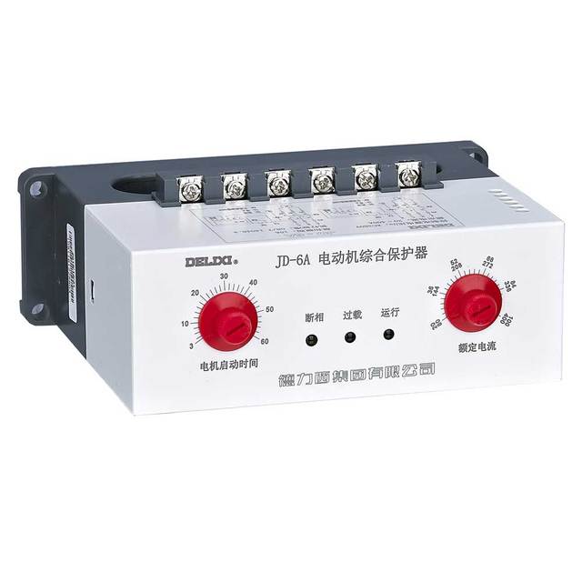 Delixi Original JD-6A Integrated Motor Protection Relay 220V 380V Overload Phase Failure Adjustable Current Three Phase Monitor