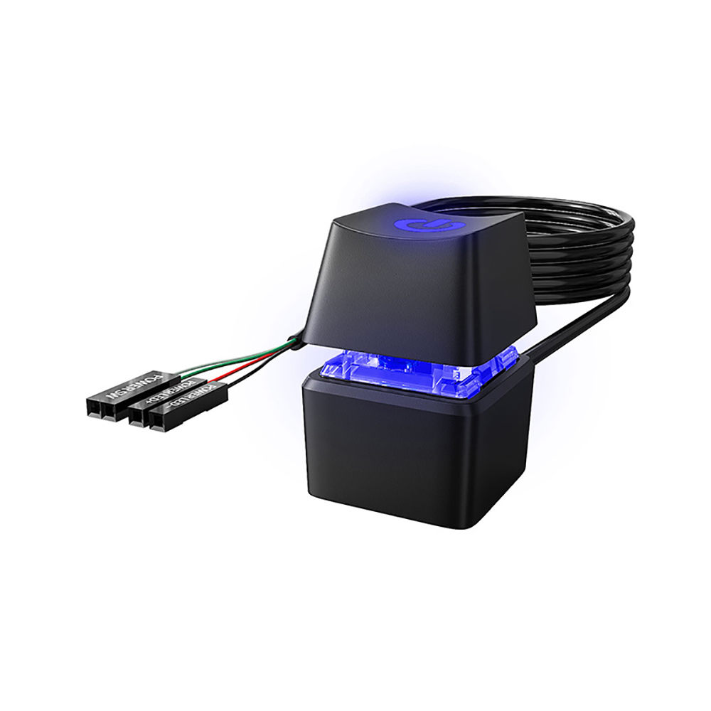 Bewinner Pulsante Di Accensione Esterno Per PC - Interruttore Alimentazione Desktop Con Retroilluminazione Blu
