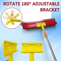 Kit de 14 pièces en acier inoxydable pour raclage et peinture, comprenant 8 racloirs de différentes tailles, 4 rouleaux à mastic et une perche d'extension, pour murs, coins et cloisons sèches