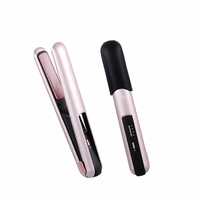 Mini lisseur sans fil 2 en 1, fer à lisser rechargeable par USB, plaque en céramique, écran LED, pour femmes, voyage, maison