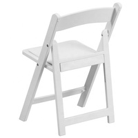 Chaises pliantes en résine blanche rembourrées souples pour adultes, empilables, idéales pour mariages, fêtes et événements – Meilleures ventes