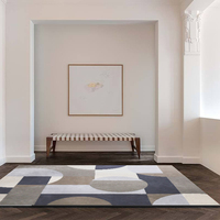 Nouveau fabricant de conception bas quantité minimale de commande 1 personnalisable fait à la main tissé à la main 100% laine naturelle acrylique tapis de porte de sol tapis tapis