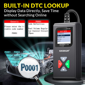 Herramienta de Diagnóstico para Autos KINGBOLEN YA100 OBD2 con Pantalla LCD, Lector de Códigos de Error DTC Universal, 1 Año de Garantía, USB - Product Image 4
