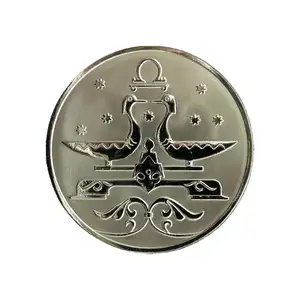 Exquisite 12 Constellations Commemorative Coin Plated Aluminum Alloy 1 Color Print Metal Crafts Product