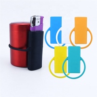 Étui allume-cigare créatif personnalisé étui de protection en silicone étanche pour briquet housse de briquet jetable pratique
