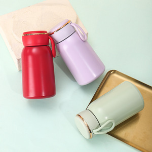 Modern Minimalist Solid Color Insulated Stainless Steel Tumbler Double Wall Vacuum Travel Cup Round Compact Design - Product Image 4