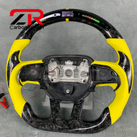 Volant en fibre de carbone forgé sur mesure pour Dodge Charger Challenger SRT Hellcat 2014-2023 pour Jeep Grand Cherokee Trackhawk