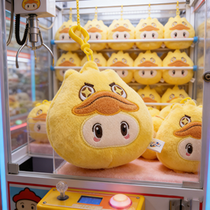 Peluche de <span class=keywords><strong>Pato</strong></span> de Dibujos Animados de 8 Pulgadas, Juguete de Peluche Kawaii, Muñeco de Peluche Suave, Regalo para Niños, Máquina Expendedora - Product Image 1