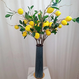 Rami artificiali FL-202 di limone singolo gambo di limone rami di albero per giardino all'aperto decorazione di nozze - Product Image 3