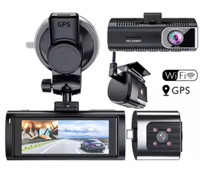 Chia xe ghi Novatek 3.16 inch 4K Dash Cam phía trước và phía sau ống kính kép xe máy ảnh 5G Wifi <span class=keywords><strong>GPS</strong></span> với 1080P đảo ngược máy ảnh - Product Image 2