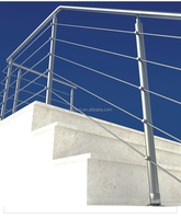 Accessoires de garde-corps DF série SUS 304 316 escalier balcon balustre conception verre garde-corps câble garde-corps main courante support raccords