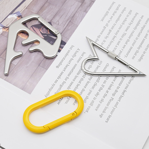 نمط مخصص شكل الربيع المفاجئة خطافات مع حلقات المفاتيح المعدنية DIY سبيكة موصل الملحقات للحقائب مفاتيح - Product Image 6