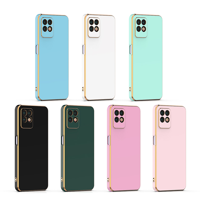 Proveedor De Fundas Para Celular Luxury Design Soft Tpu 6D Electroplating case for oppo Realme 8i 9i 9 C30 Narzo 50 Back Cover