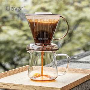 Gotero de Plástico Translúcido Marrón Trapezoidal de 300 ml, Libre de BPA, Ecológico y Duradero, para Cafeteras de Cafeterías y Boutiques, Venta al Por Mayor - Product Image 5