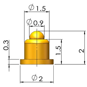 Conector de carga con doble cabezal para <span class=keywords><strong>smartwatch</strong></span>, tipo Pogo Pin, con muelle de contacto, para prueba de antena y PCB - Product Image 2