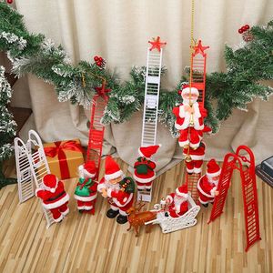 Idées de cadeaux de Noël Poupée en peluche Santa Electric Climbing Santa Claus Doll Music christmas - Product Image 6