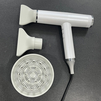 Sèche-cheveux ionique sans balais avec moteur 110 000 tr/min, réglages chaud/froid, pour salon et domicile, 1800W, moteur BLDC, air inversé, avec diffuseur inclus