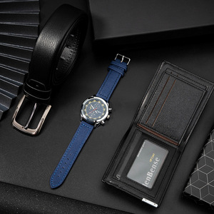 Nouveauté exquise en cuir Pu mode hommes ensemble <span class=keywords><strong>cadeau</strong></span> de luxe montres ceintures ensemble portefeuille <span class=keywords><strong>pour</strong></span> produits promotionnels idées cadeaux <span class=keywords><strong>fête</strong></span> <span class=keywords><strong>des</strong></span> <span class=keywords><strong>pères</strong></span> - Product Image 2