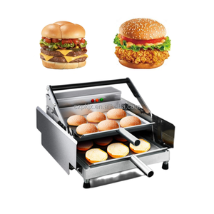 Machine de cuisson de hamburger commerciale 800W four à hamburger machines de <span class=keywords><strong>grille</strong></span>-<span class=keywords><strong>pain</strong></span> de hamburger en acier inoxydable antiadhésif - Product Image 2