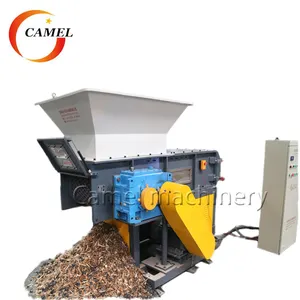 waste plastic crusher lumps wood pallets shredder grinder crusher recycling machine for sale