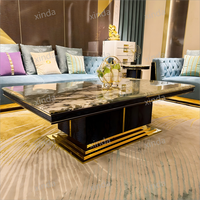 Meubles TV italiens de luxe, tables modernes pour salon avec table basse et meuble TV pour chambre à coucher