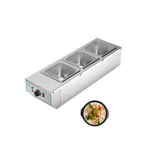 Hot Food Display bain marie food warmer Counter Commercial Restaurant Electric 4 Pans bain marie