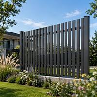 Balustrade de protection anti-escalade et anti-vol, résistante à la rouille, écologique, en alliage d'aluminium facile à poser, avec revêtement en poudre