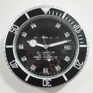 Grande Orologio <span class=keywords><strong>da</strong></span> Parete Nordico Unico con <span class=keywords><strong>Design</strong></span> Artistico 3D, in Metallo Dorato, Moderno e Lussuoso per Arredamento Casa - Product Image 1