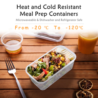 Boîte de conservation alimentaire en plastique transparent sous vide carrée en PP pour légumes, fruits, réfrigérateur, préparation de repas frais, ensemble de boîtes avec couvercle violet