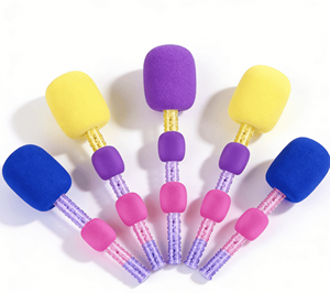 Caja de Dulces con Forma de Micrófono, Reciclable, Colorida, con Asa de Espuma PET, para Fiestas de Cumpleaños con Temática <span class=keywords><strong>Musical</strong></span> - Product Image 6