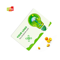 Carte NFC écologique et renouvelable en acide polylactique biodégradable à base de maïs, carte RFID Bio PLA