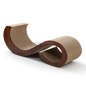 Luxo Natural Lounge <span class=keywords><strong>Scratcher</strong></span> para Gatos Reciclado Papelão Ondulado com Sisal Clássico Estilo Clássico Embalagem Da Caixa - Product Image 5