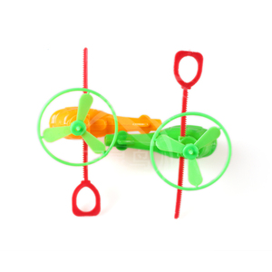 China wholesale custom pull string <span class=keywords><strong>helicopter</strong></span> flying toys with whistle for children - Product Image 3