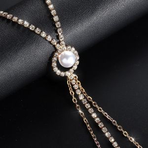 Nuevo Bikini 2026 con <span class=keywords><strong>Cadena</strong></span> de Perlas y Diamantes de Imitación para el Pecho, sin Perforación, Lencería Sexy para Mujer, Collar de <span class=keywords><strong>Cadena</strong></span> Delgada, Joyería Corporal - Product Image 3