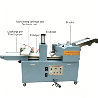 Machine commerciale semi-automatique en acier inoxydable pour la fabrication de pain pita et de pizzas, avec laminoir à pâte, presse à croûte et ligne de production de découpe