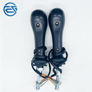 Manette <span class=keywords><strong>de</strong></span> commande hydraulique électrique à 4 boutons pour excavatrice, avec accessoire <span class=keywords><strong>de</strong></span> préhension <span class=keywords><strong>de</strong></span> bois modifié pour grappin à billes, ensemble <span class=keywords><strong>de</strong></span> poignée <span class=keywords><strong>de</strong></span> joystick - Product Image 5