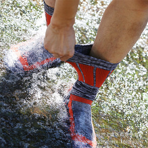 Chaussettes de sport d'extérieur mi-longues en nylon, séchage rapide, imperméables, pour le ski, la randonnée, le cyclisme, la pêche à la pêche à la ligne, l'alpinisme - Product Image 4