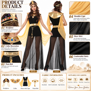 Erwachsenen-Kostüme für Ägyptischen Prinzen, Pharao und Kleopatra zu Halloween - Spandex-Material Echo-Charakter - Product Image 2