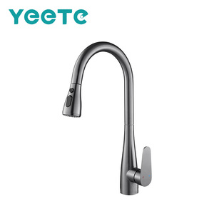 Grifo de Cocina Monomando de Acero Inoxidable 304 de la Serie Económica YEETE, Acabado Pulido, Montaje en Encimera, Control Táctil Moderno, Válvula de Cerámica - Product Image 1