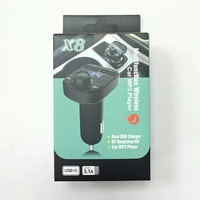 Transmetteur de charge USB pour voiture X8, appels mains libres, lecteur MP3 sans fil multifonctionnel pour voiture