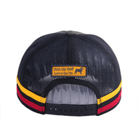 Casquette Trucker en Maille pour Hommes, Modèle Australie Haut de Gamme, 5 Panneaux, 2 Bandes Latérales, Patch en Caoutchouc Personnalisé