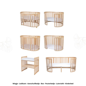 Muebles Infantiles Cuna De Madera Multifuncional para Bebé - Product Image 4