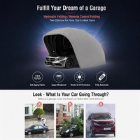 Abri de voiture rétractable entièrement automatique avec télécommande, en tissu Oxford 600D imperméable, anti-UV, vente en gros OEM ODM