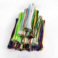 Lot de 100 bâtonnets de chenille de luxe de 30 cm pour bouquets de fleurs d'anniversaire et matériel de bricolage – Vente chaude